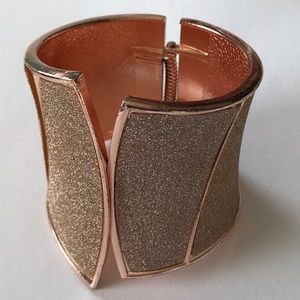 Copper tone hinge bracelet